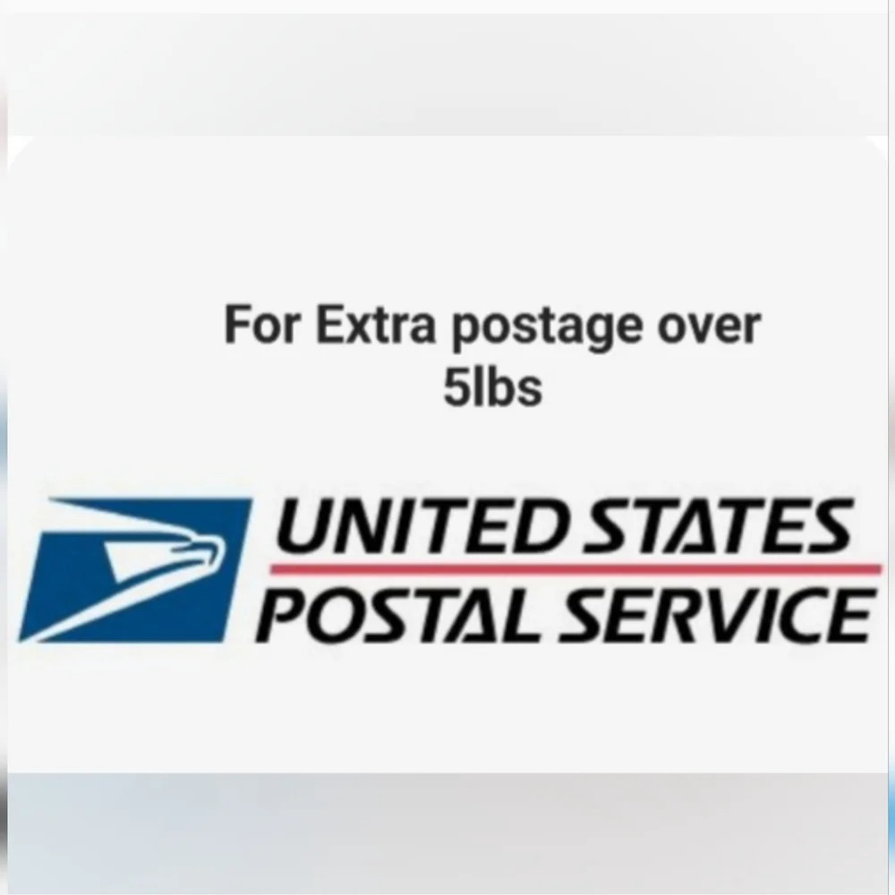Extra postage for bundles over 5 lbs